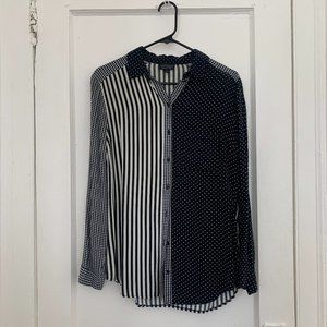 Topshop patterned button-down